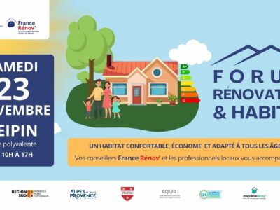 Un Forum de la rénovation et de l’habitat à Peipin le 23 novembre